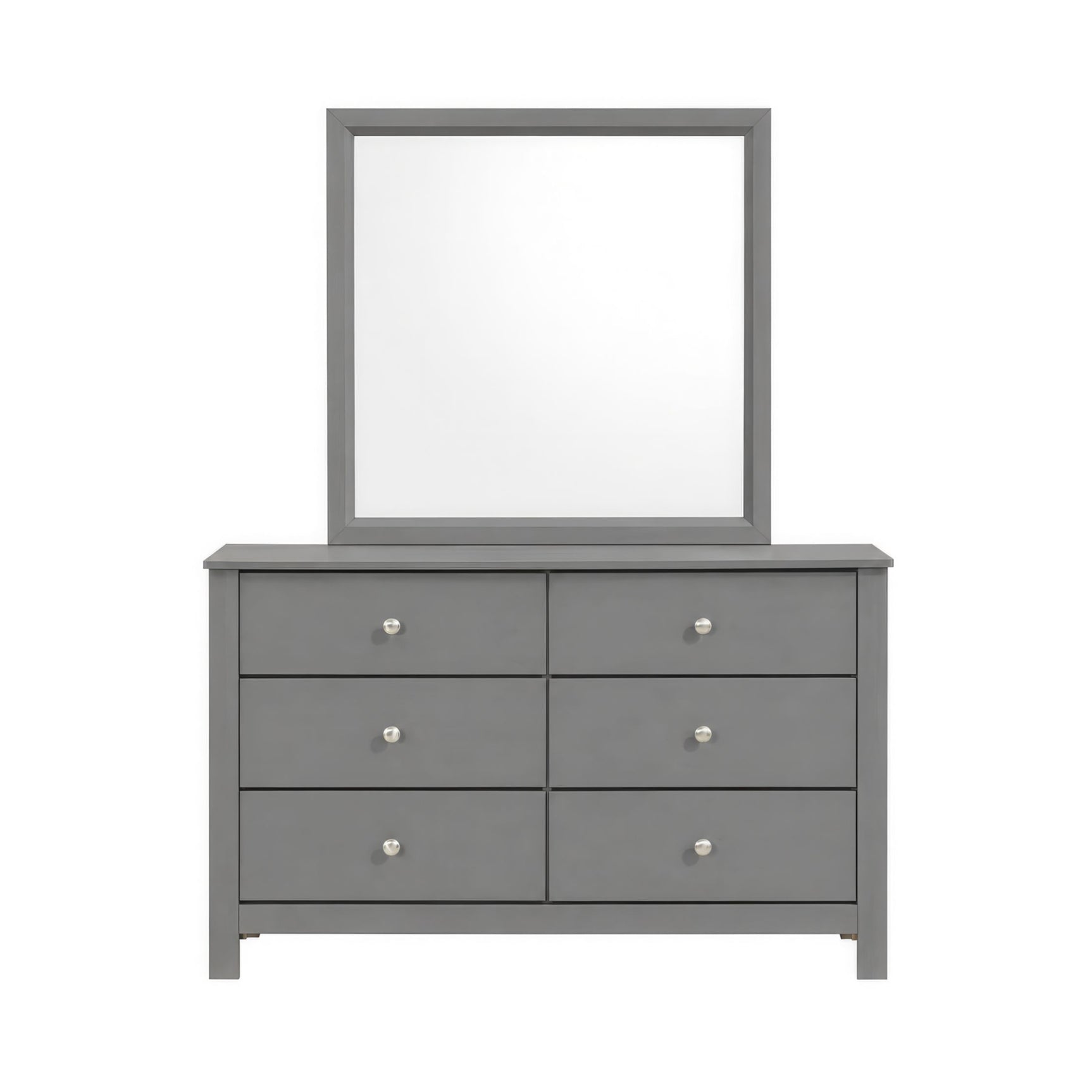 Sami Youth Dresser and Mirror Set in Grey