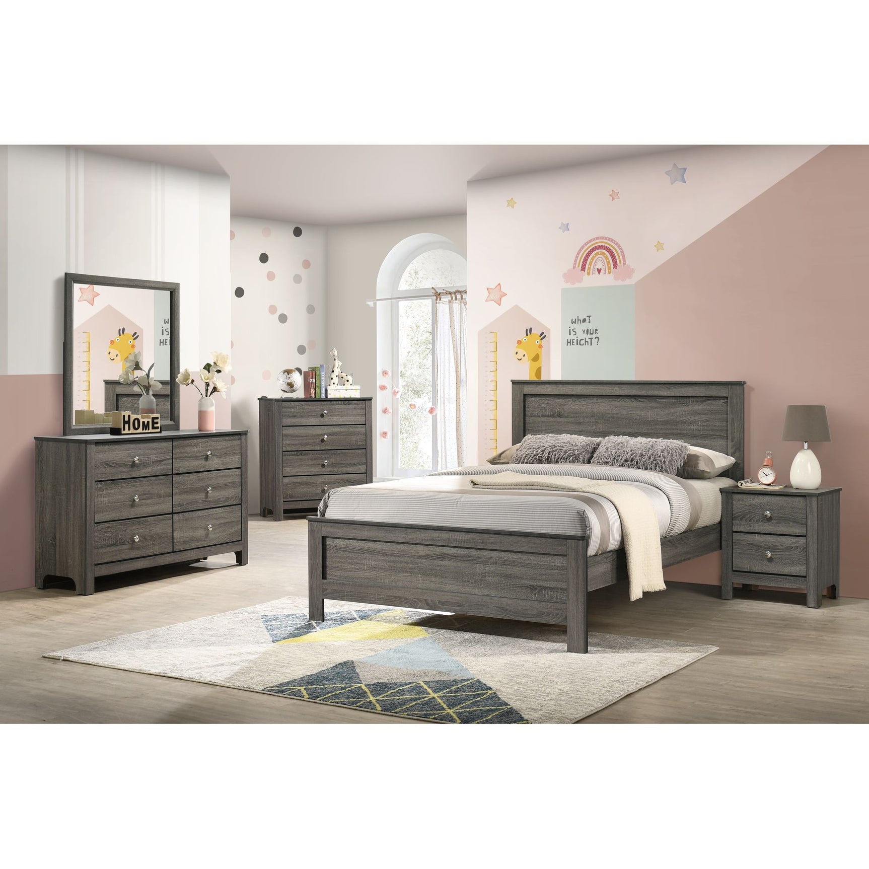 Sami Youth 4-Drawer Chest in Grey - Tampa Furniture Outlet
