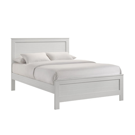 Sami Youth Full Panel Bed in White - Tampa Furniture Outlet