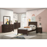 Sami Youth Dresser and Mirror Set in Espresso - Tampa Furniture Outlet