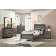 Sami Youth 2-Drawer Nightstand in Grey – SKU SM390NS | Elements