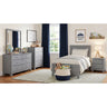 Sami Youth Dresser and Mirror Set in Grey – SKU SM390DRMR | Elements
