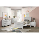 Sami Youth Dresser and Mirror Set in White – SKU SM790DRMR | Elements