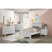 Sami Youth Dresser and Mirror Set in White – SKU SM790DRMR | Elements