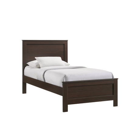 Sami Youth Twin Panel Bed in Espresso - Tampa Furniture Outlet