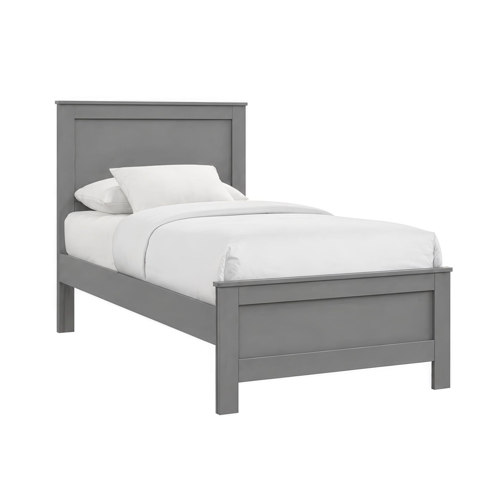 Sami Youth Twin Panel Bed in Grey