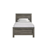 Sami Youth Twin Panel Bed in Grey - Tampa Furniture Outlet