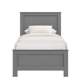 Sami Youth Twin Panel Bed in Grey