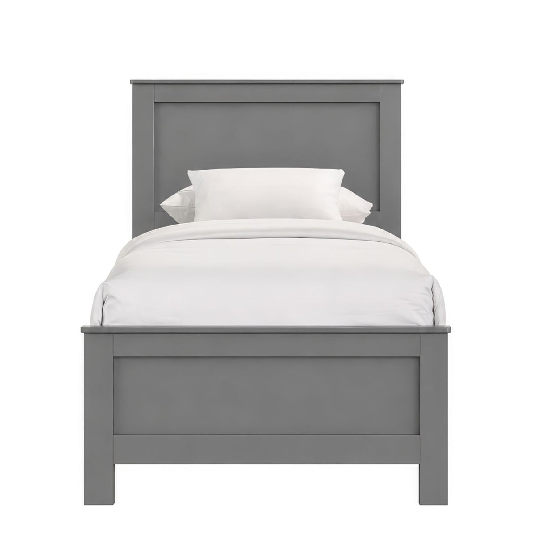Sami Youth Twin Panel Bed in Grey