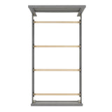 Sami Youth Twin Panel Bed in Grey