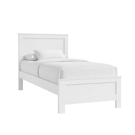 Sami Youth Twin Panel Bed in White