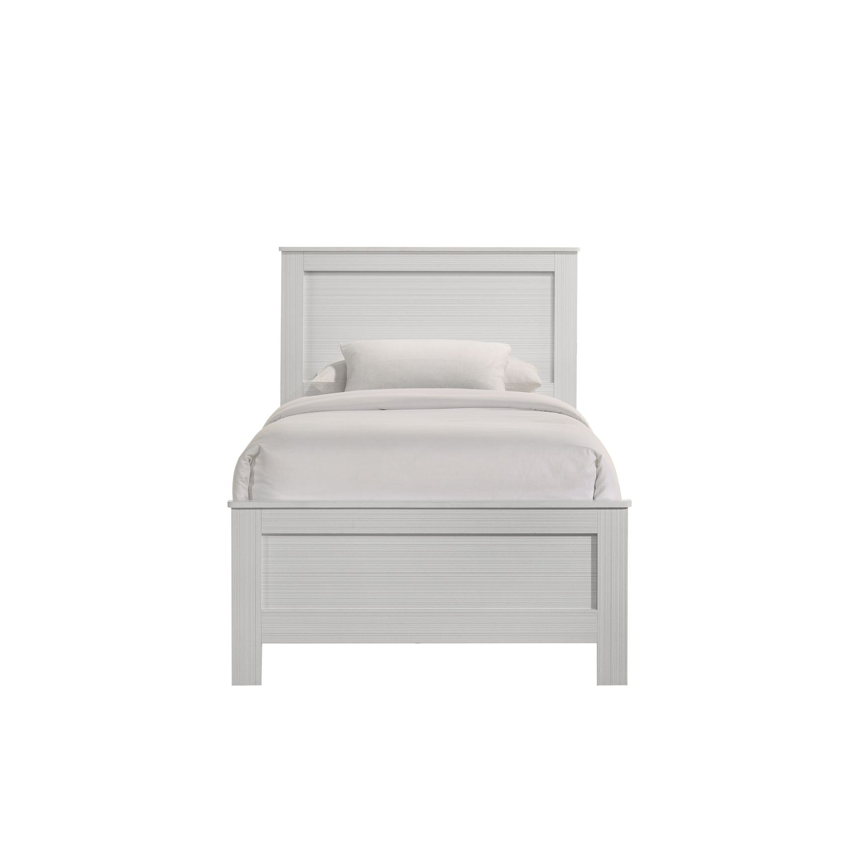 Sami Youth Twin Panel Bed in White - Tampa Furniture Outlet
