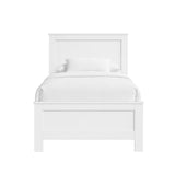 Sami Youth Twin Panel Bed in White