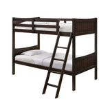 Sami Twin Over Twin Bunk Espresso - Tampa Furniture Outlet