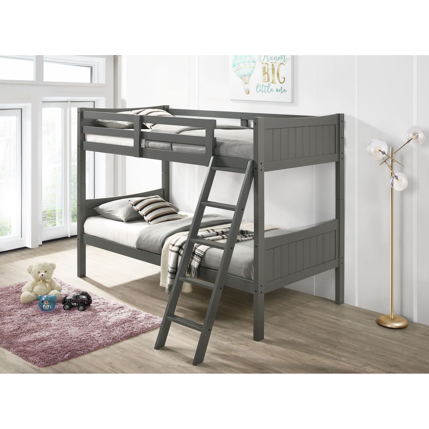 Sami Twin Over Twin Bunk Grey – SKU SM300TTB | Elements