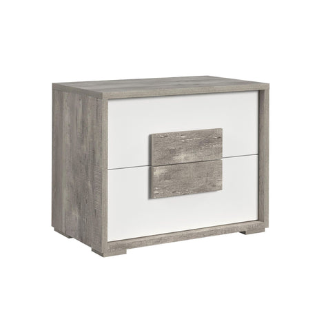 San Matteo 2-Drawer Nightstand with USB in Dual Tone - Tampa Furniture Outlet