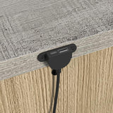 San Matteo 2-Drawer Nightstand with USB in Dual Tone - Tampa Furniture Outlet