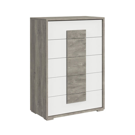 San Matteo 5-Drawer Chest in Dual Tone - Tampa Furniture Outlet