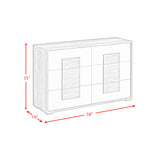 San Matteo 6-Drawer Dresser in Dual Tone - Tampa Furniture Outlet