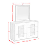 San Matteo Dresser and Mirror Set in Dual Tone - Tampa Furniture Outlet