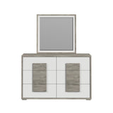 San Matteo Dresser and Mirror Set in Dual Tone - Tampa Furniture Outlet
