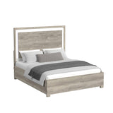 San Matteo King Bed with LED in Dual Tone - Tampa Furniture Outlet
