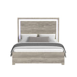 San Matteo King Bed with LED in Dual Tone - Tampa Furniture Outlet