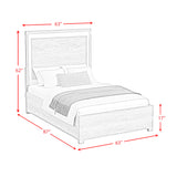 San Matteo Queen Bed with LED in Dual Tone - Tampa Furniture Outlet