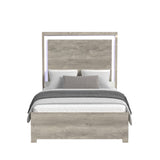 San Matteo Queen Bed with LED in Dual Tone - Tampa Furniture Outlet