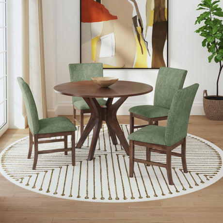 Santa Barbara Round Dining Table in Walnut - Tampa Furniture Outlet
