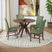 Santa Barbara Dining Side Chair with Avocado Fabric in Walnut (2 Per Carton) – SKU D-16550-5-SCA | Elements