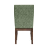 Santa Barbara Dining Side Chair with Avocado Fabric in Walnut (2 Per Carton) - Tampa Furniture Outlet
