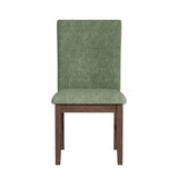 Santa Barbara Dining Side Chair with Avocado Fabric in Walnut (2 Per Carton) - Tampa Furniture Outlet