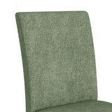 Santa Barbara Dining Side Chair with Avocado Fabric in Walnut (2 Per Carton) - Tampa Furniture Outlet