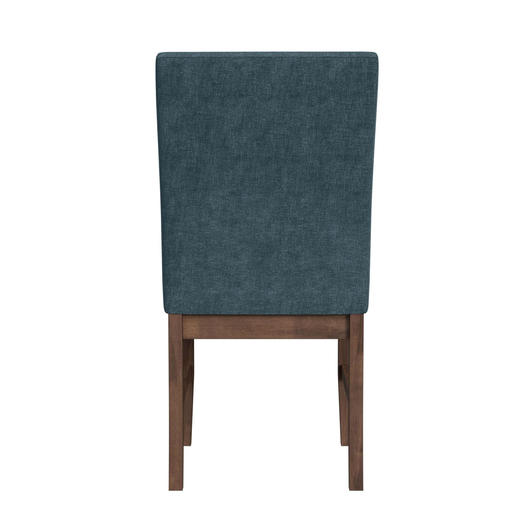 Santa Barbara Dining Side Chair with Denim Blue Fabric in Walnut (2 Per Carton) - Tampa Furniture Outlet