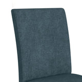 Santa Barbara Dining Side Chair with Denim Blue Fabric in Walnut (2 Per Carton) - Tampa Furniture Outlet