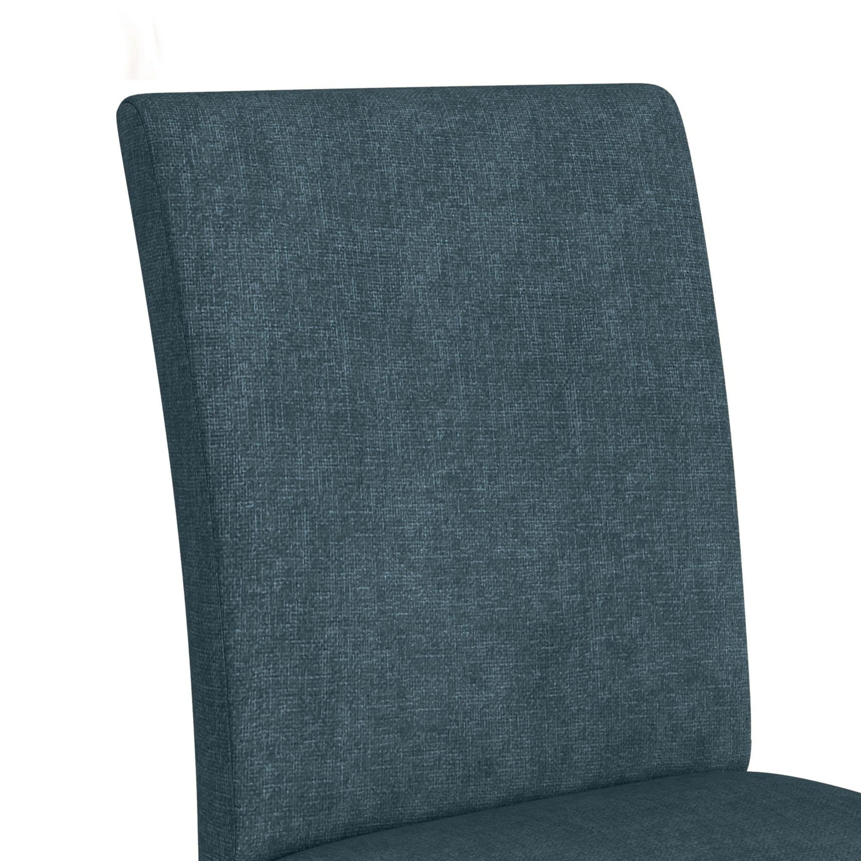 Santa Barbara Dining Side Chair with Denim Blue Fabric in Walnut (2 Per Carton) - Tampa Furniture Outlet