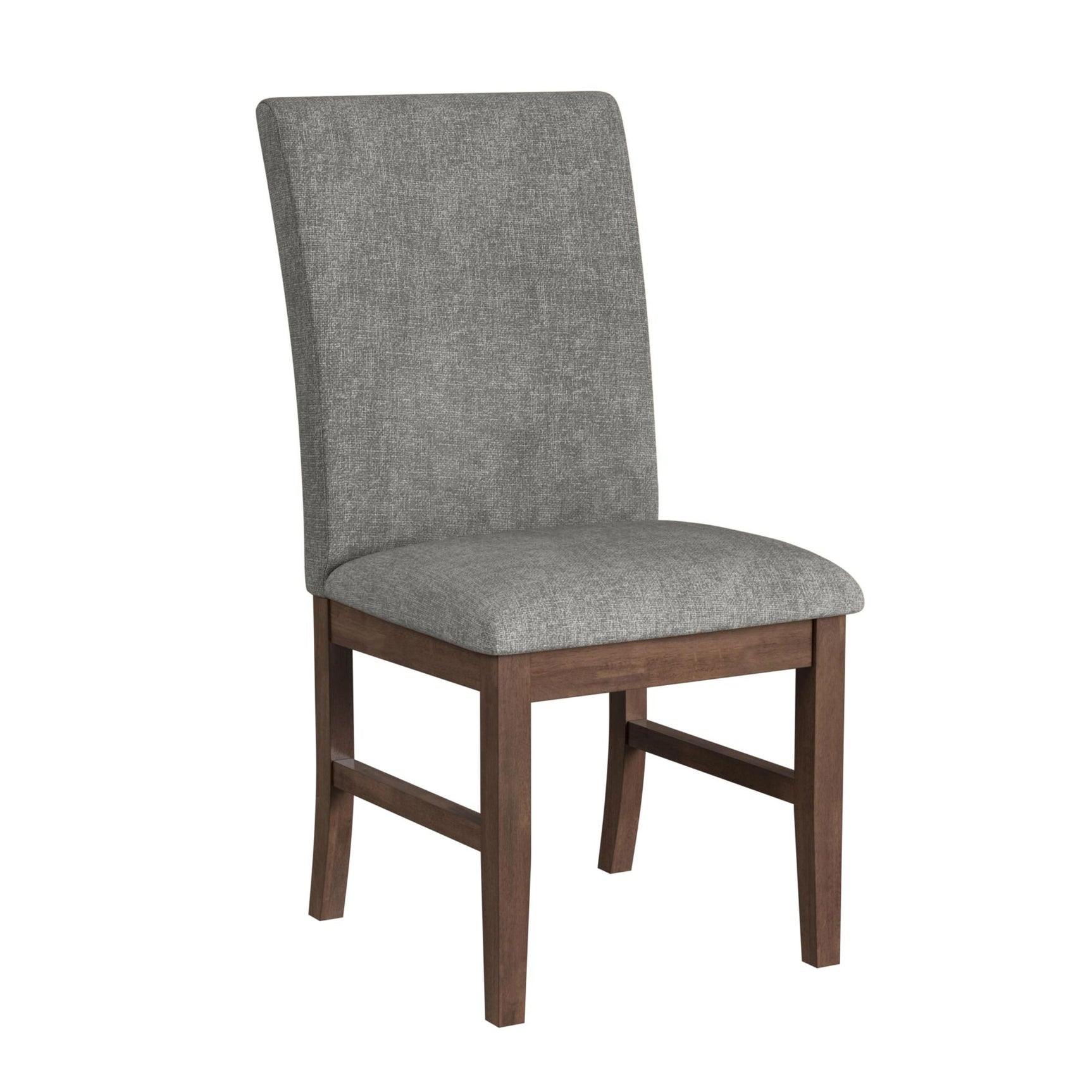 Santa Barbara Dining Side Chair with Dark Grey Fabric in Walnut (2 Per Carton) - Tampa Furniture Outlet