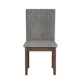 Santa Barbara Dining Side Chair with Dark Grey Fabric in Walnut (2 Per Carton) - Tampa Furniture Outlet