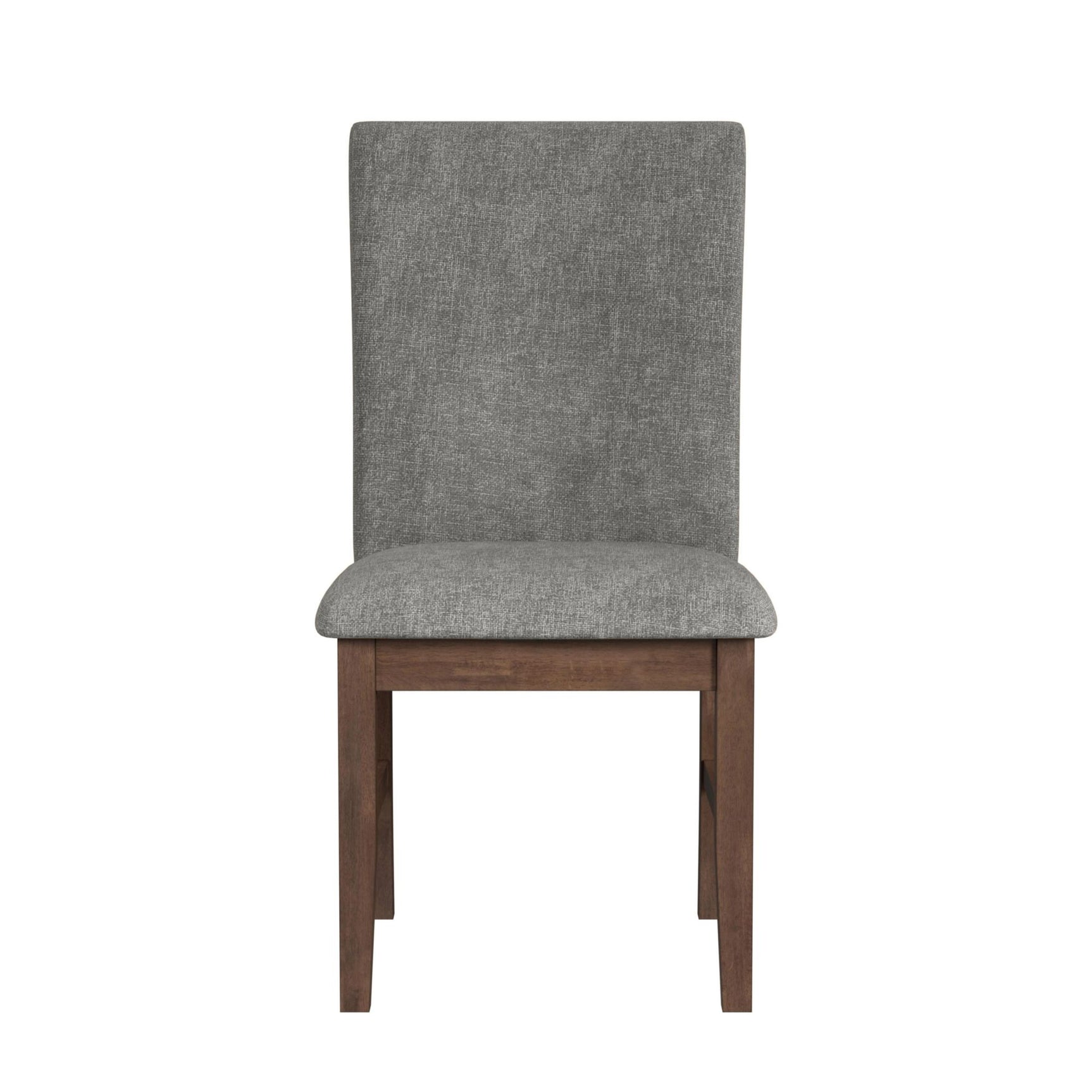 Santa Barbara Dining Side Chair with Dark Grey Fabric in Walnut (2 Per Carton) - Tampa Furniture Outlet
