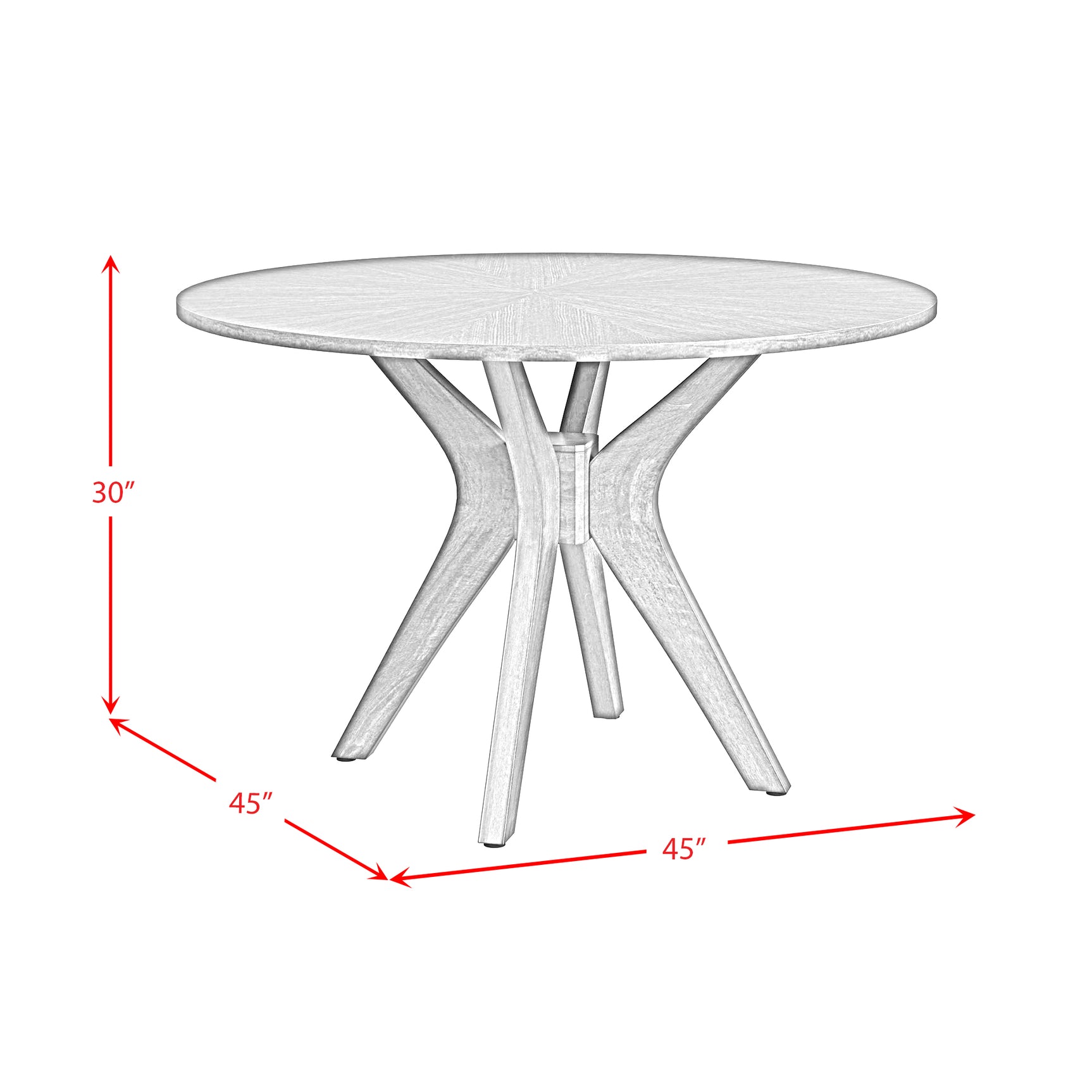 Santa Barbara Round Dining Table in Walnut - Tampa Furniture Outlet