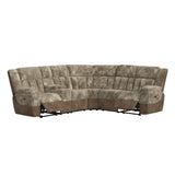 Santorini RHF Power Motion Recliner in Dillon/Shire Cappuccino - Tampa Furniture Outlet