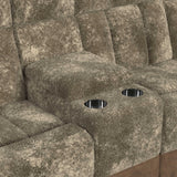 Santorini RHF Power Motion Recliner in Dillon/Shire Cappuccino - Tampa Furniture Outlet