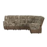 Santorini Wedge in Dillon/Shire Cappuccino - Tampa Furniture Outlet