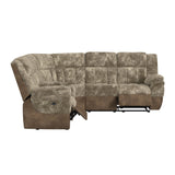 Santorini RHF Power Motion Recliner in Dillon/Shire Cappuccino - Tampa Furniture Outlet