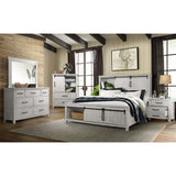 Scott Queen Storage Bed White Finish - Tampa Furniture Outlet
