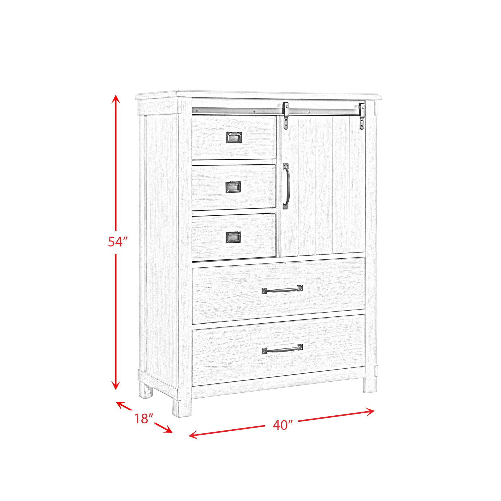 Scott Chest White Finish