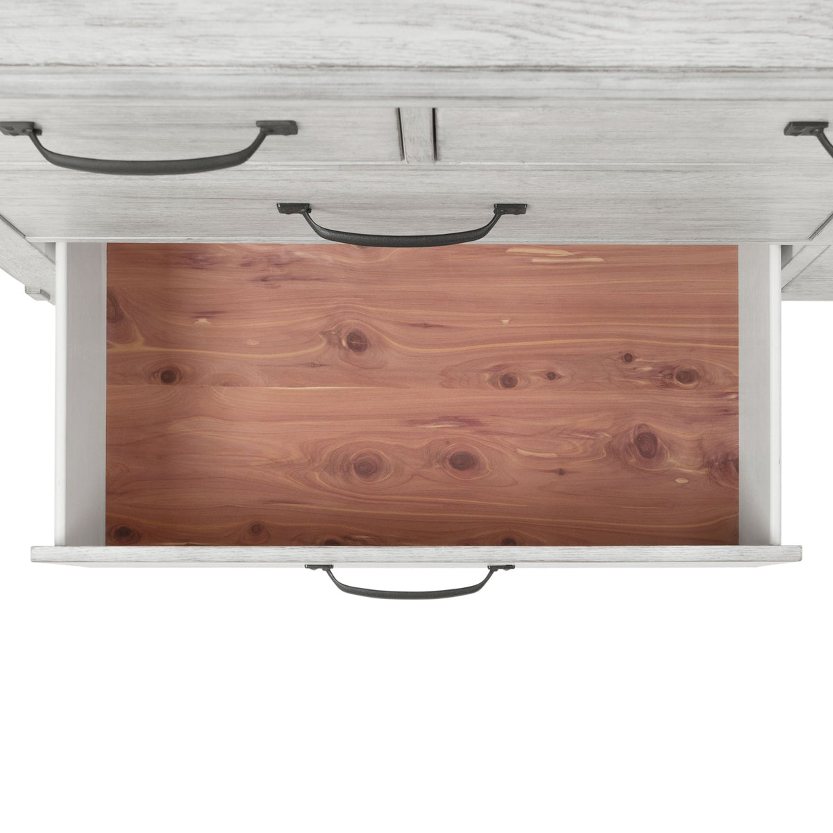 Scott Dresser & Mirror Set White Finish