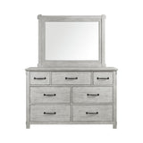 Scott Dresser & Mirror Set White Finish