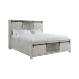 Scott King Storage Bed White Finish